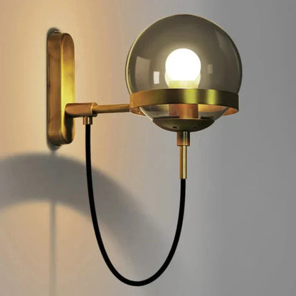 GlassGlow - Modern Glas Vägglampa – LED Vägglampa för Vardagsrum &amp; Hall
