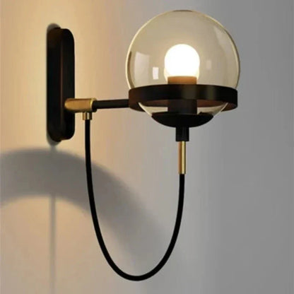 GlassGlow - Modern Glas Vägglampa – LED Vägglampa för Vardagsrum &amp; Hall