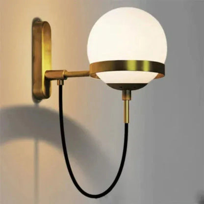GlassGlow - Modern Glas Vägglampa – LED Vägglampa för Vardagsrum &amp; Hall