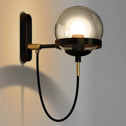 GlassGlow - Modern Glas Vägglampa – LED Vägglampa för Vardagsrum &amp; Hall