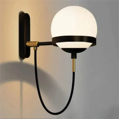 GlassGlow - Modern Glas Vägglampa – LED Vägglampa för Vardagsrum &amp; Hall