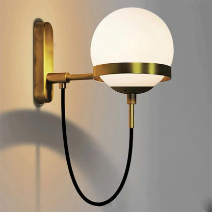 GlassGlow - Modern Glas Vägglampa – LED Vägglampa för Vardagsrum &amp; Hall