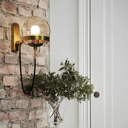 GlassGlow - Modern Glas Vägglampa – LED Vägglampa för Vardagsrum &amp; Hall