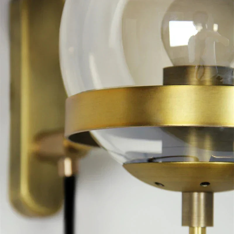 GlassGlow - Modern Glas Vägglampa – LED Vägglampa för Vardagsrum &amp; Hall