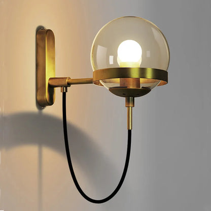 GlassGlow - Modern Glas Vägglampa – LED Vägglampa för Vardagsrum &amp; Hall