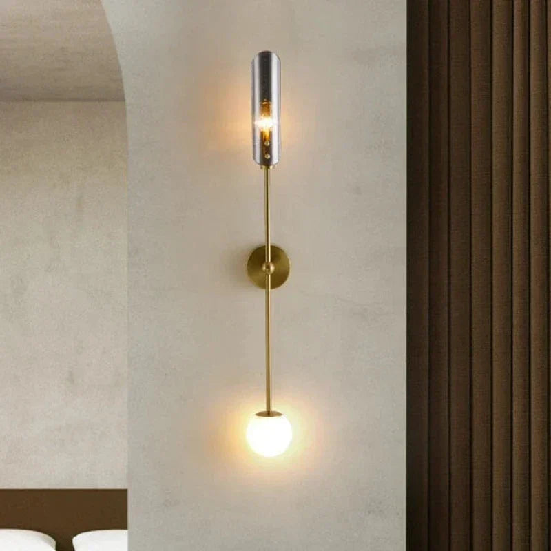 NordicGlow - LED Vägglampa av Glas – Stilfull Väggbelysning