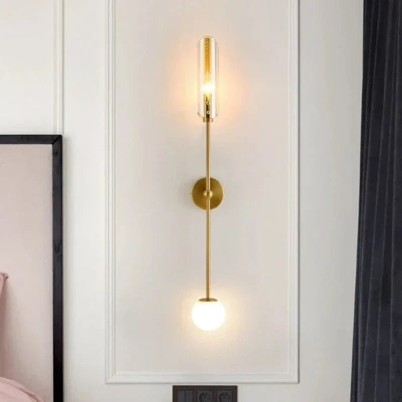 NordicGlow - LED Vägglampa av Glas – Stilfull Väggbelysning