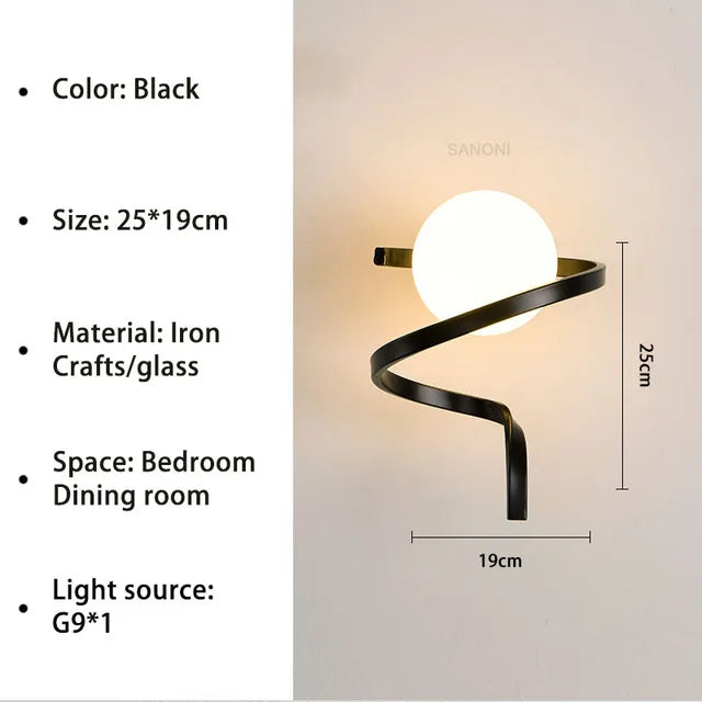 LumiÉlégance – Modern glasvägglampa för en lyxig känsla