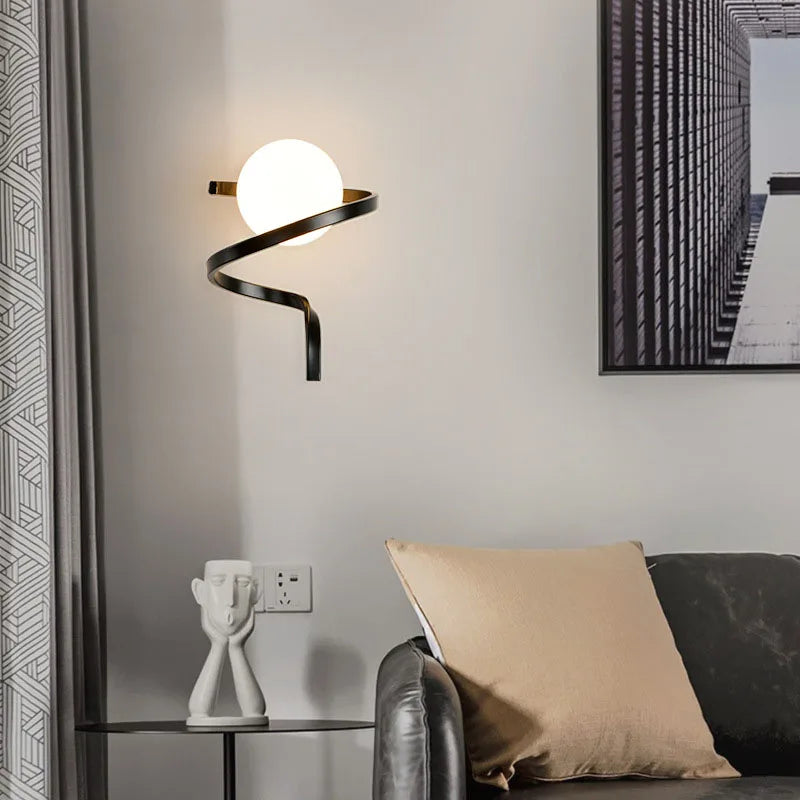 LumiÉlégance – Modern glasvägglampa för en lyxig känsla