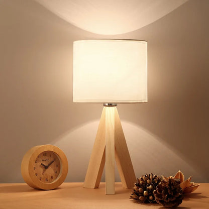 EcoLight - Trä Bordslampa med Modern Design