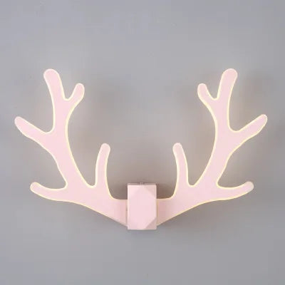 CheerGlow – Färgglad Horn LED Vägglampa för Barnrum