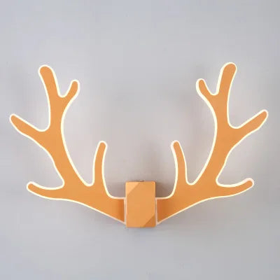 CheerGlow – Färgglad Horn LED Vägglampa för Barnrum