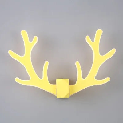 CheerGlow – Färgglad Horn LED Vägglampa för Barnrum