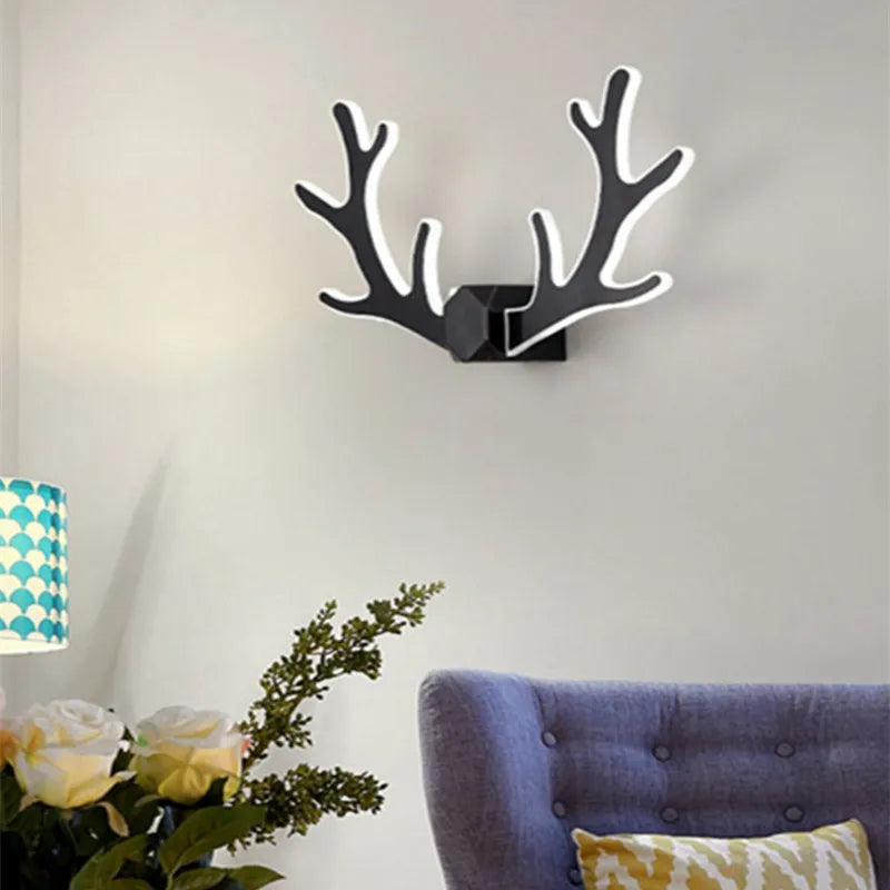 CheerGlow – Färgglad Horn LED Vägglampa för Barnrum