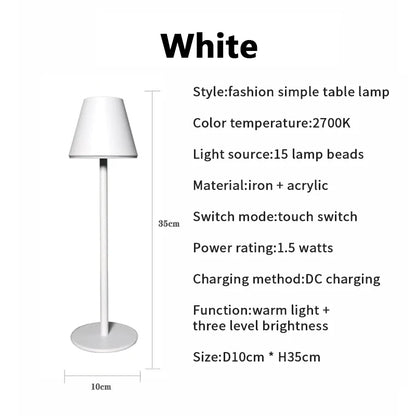 LumiGlide - Uppladdningsbar LED Bord- och Arbetslampa