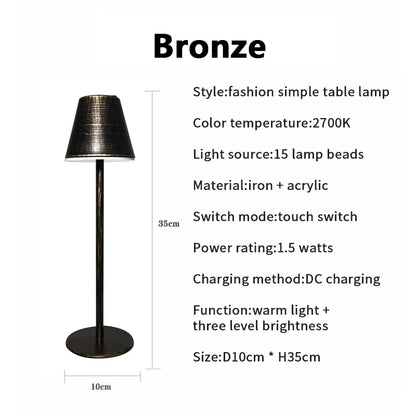 LumiGlide - Uppladdningsbar LED Bord- och Arbetslampa