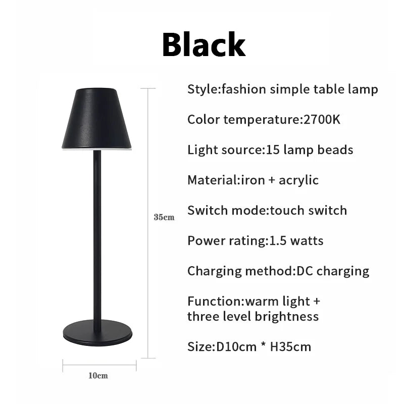 LumiGlide - Uppladdningsbar LED Bord- och Arbetslampa