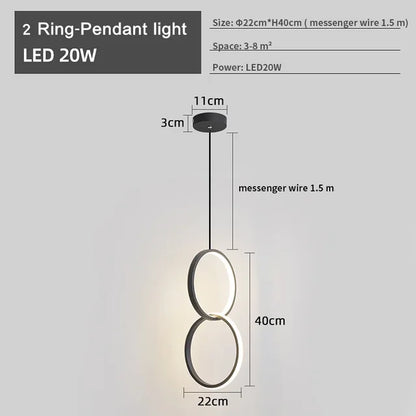 LumenElegance - Modern LED-Kronljus