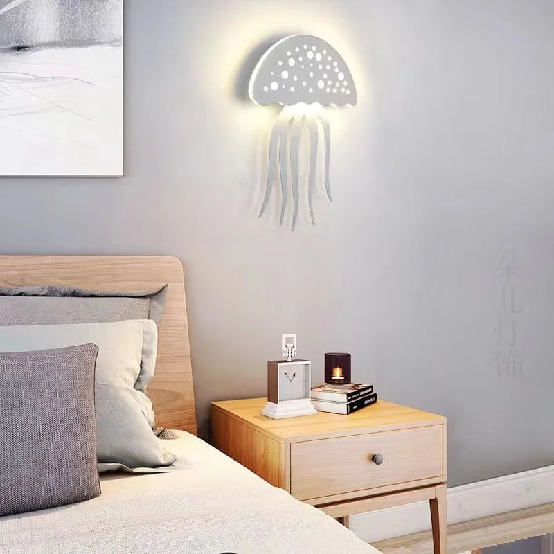 OceanicShine – Jellyfish Vägglampa Med Stämningsfull LED-Belysning