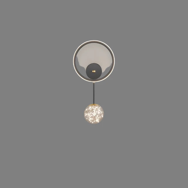 LuxeGlow – Modern LED Vägglampa i Guld med Glaskula