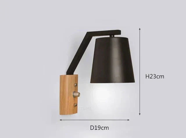 WoodFlex - Modern Trä Vägglampa med Svängbar Arm