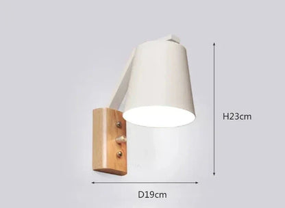 WoodFlex - Modern Trä Vägglampa med Svängbar Arm