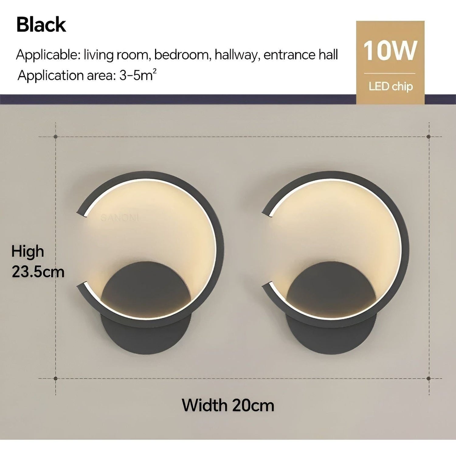 StarryStream Lights - Nordisk Modern Heminredning Vägglampa