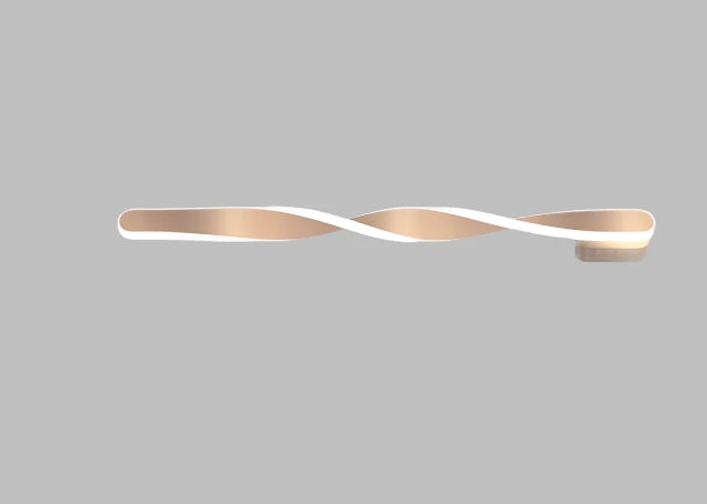 CurveLux - Modern LED Vägglampa i Böjd Design Dimbar Belysning