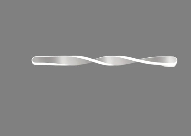 CurveLux - Modern LED Vägglampa i Böjd Design Dimbar Belysning