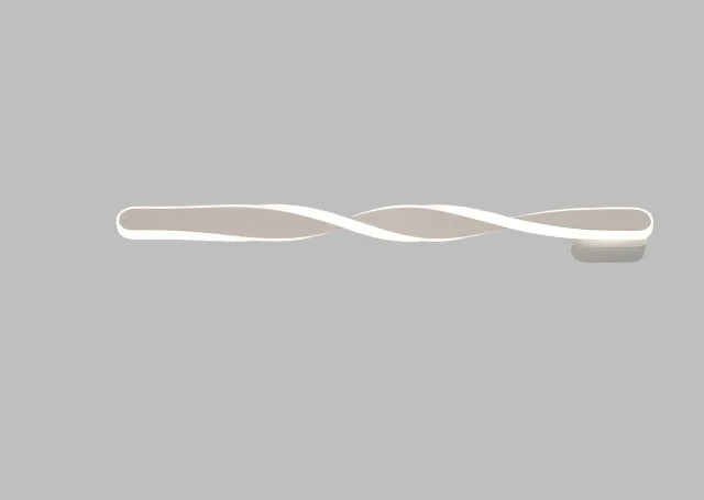 CurveLux - Modern LED Vägglampa i Böjd Design Dimbar Belysning