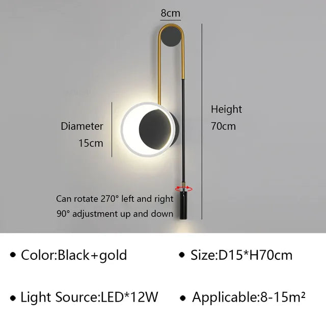ZenithBeam – Modern LED Vägglampa Med Stilren Design