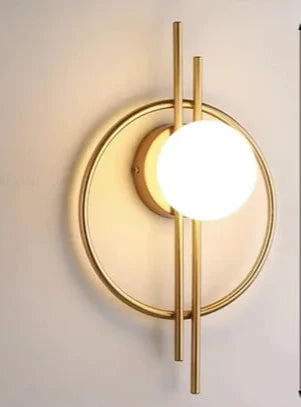 GlobeGlow - Modern LED Vägglampa med Glaskula Stilfull Belysning