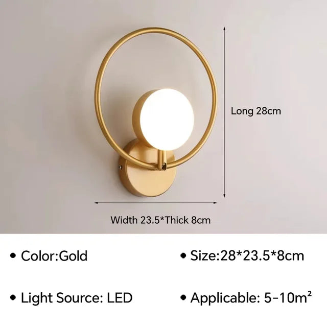 ModernLustre - LED Vägglampa Glassfär | Stämningsfull Belysning för Alla Rum