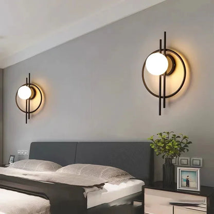 ModernLustre - LED Vägglampa Glassfär | Stämningsfull Belysning för Alla Rum
