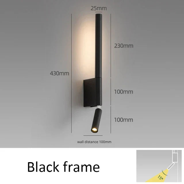 Monokrom - Svart-Vit Vägglampa