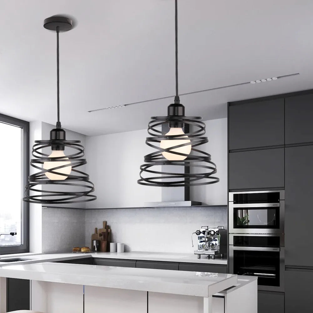 Carvallo - Industriell spiralpendel för en modern belysning