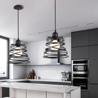 Carvallo - Industriell spiralpendel för en modern belysning