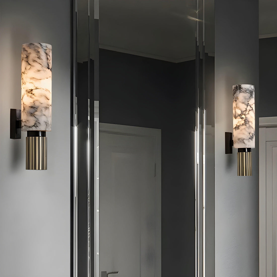 MarbleGlow Vägglampa - Modern lyxig marmorvägglampa