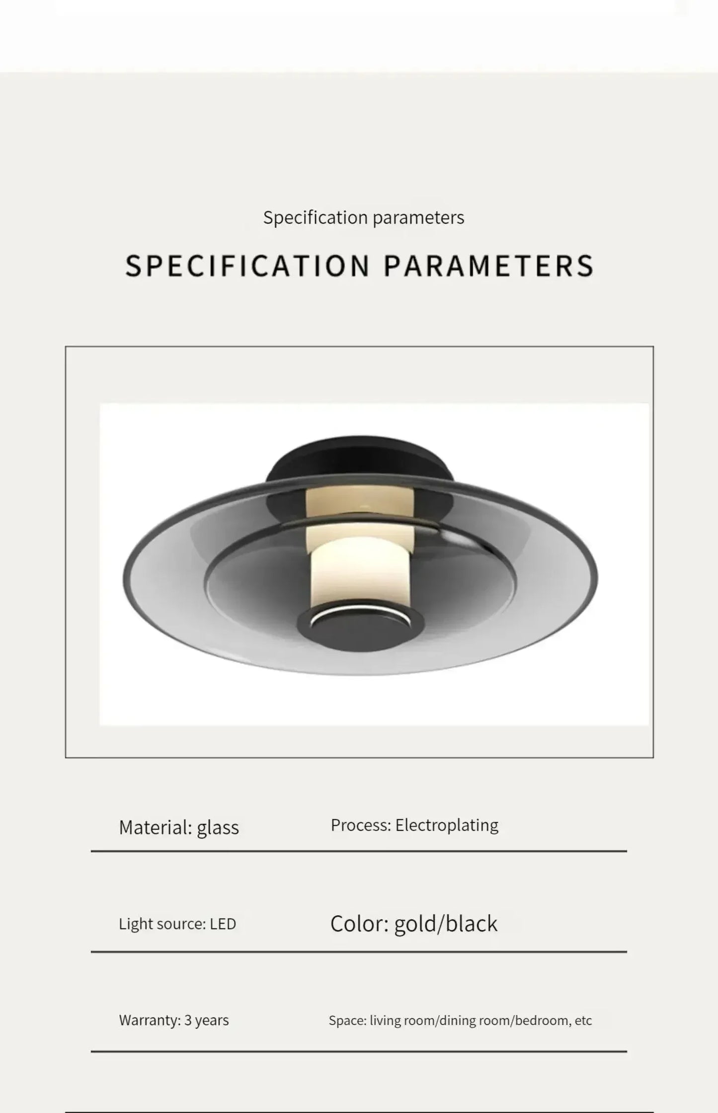 LumiDisc – Amber glasvägglampa för en varm atmosfär