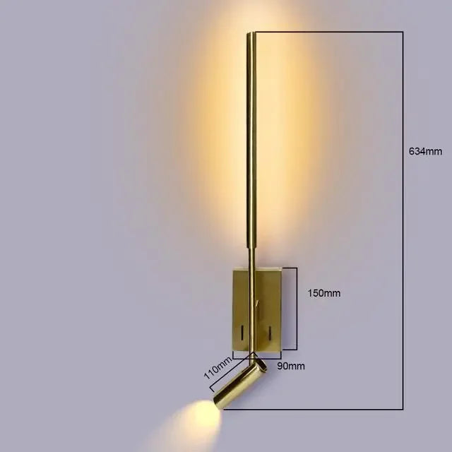 LuminoMinimal - LED Vägglampa med Dimbart Funktion Modern Belysning