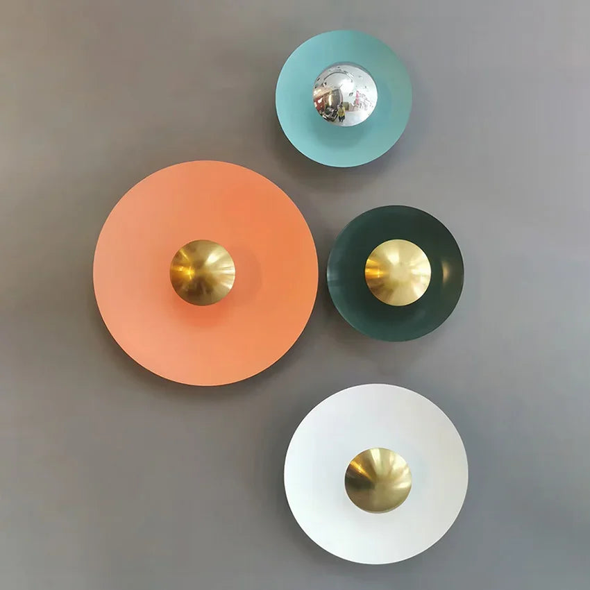 LumiCurve - Modern Rund LED Vägglampa – Stilren Belysning för Varje Rum
