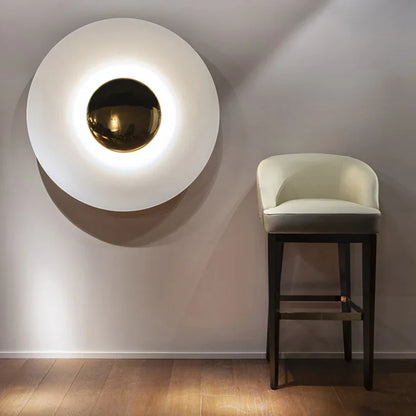 LumiCurve - Modern Rund LED Vägglampa – Stilren Belysning för Varje Rum