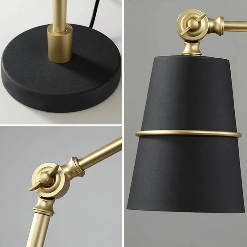 MonoGlow - Modern LED Bordslampa med Roterande Arm | Minimalistisk Design