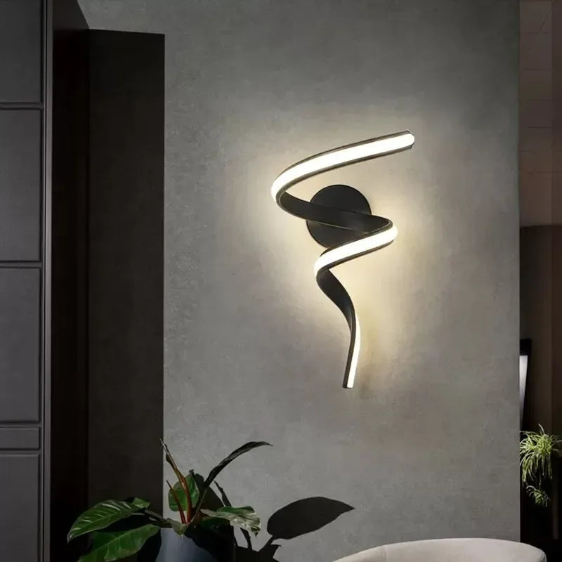 LumiSpiral - LED Vägglampa med Modern Design