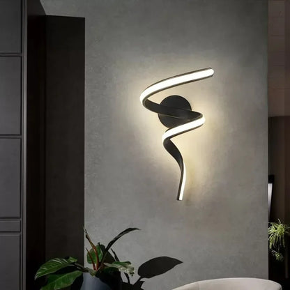 LumiSpiral - LED Vägglampa med Modern Design