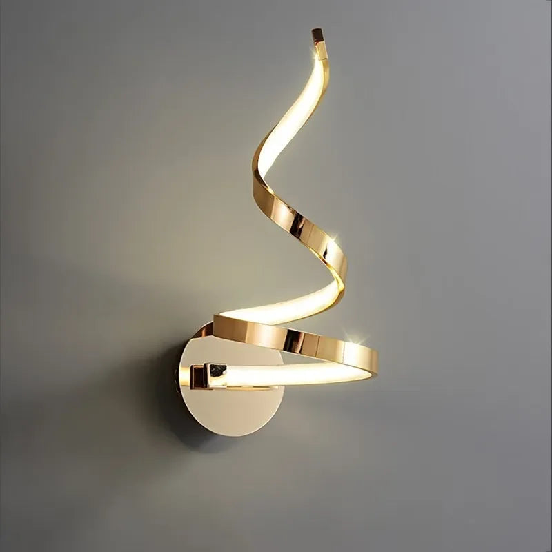 LumiSpiral - LED Vägglampa med Modern Design
