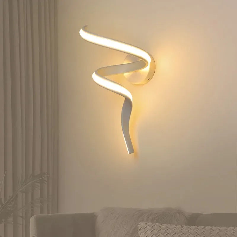 LumiSpiral - LED Vägglampa med Modern Design