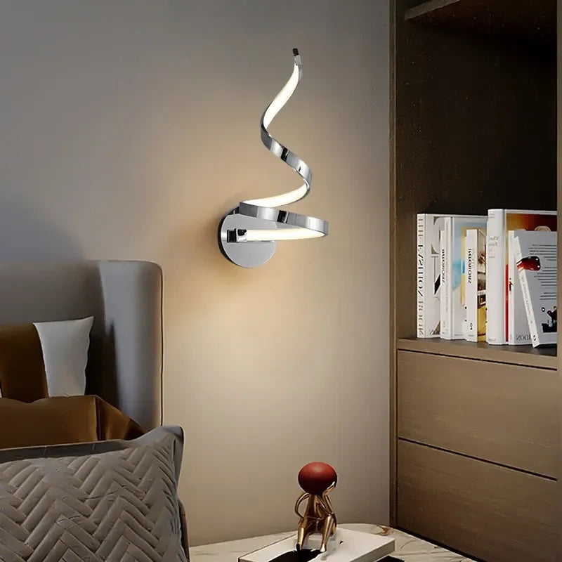 LumiSpiral - LED Vägglampa med Modern Design