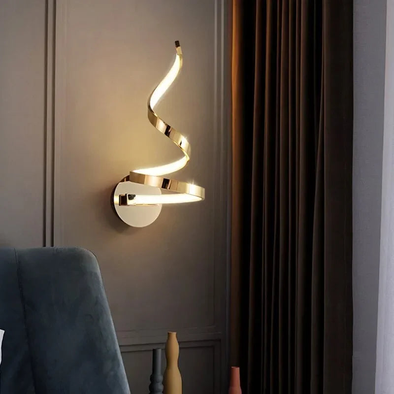 LumiSpiral - LED Vägglampa med Modern Design