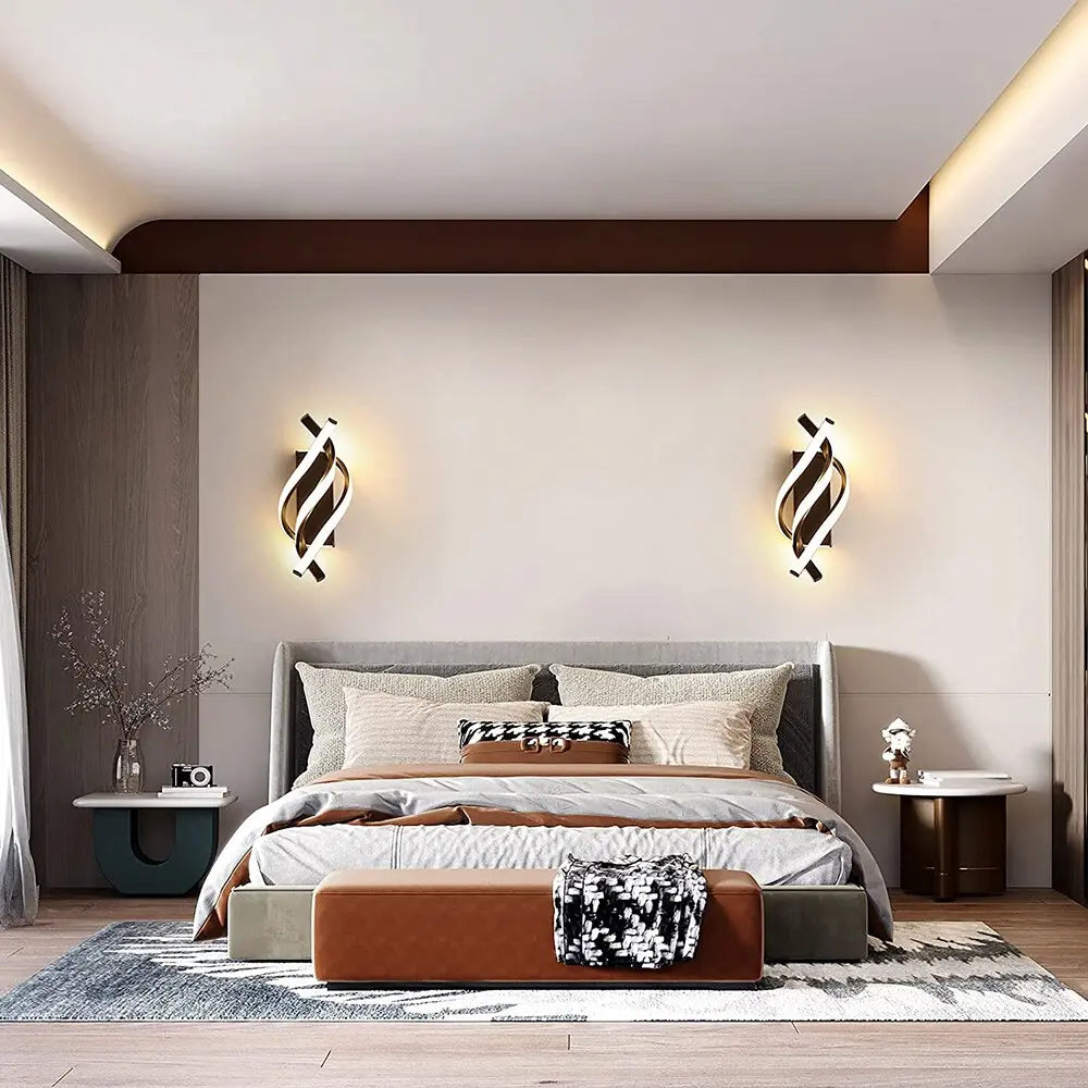 Carvallo Modern vägglampa | Ljus uppåt &amp; nedåt | Trådlös &amp; Elegant | LED Aluminium